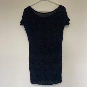 Armani Exchange Black Tunic Dress